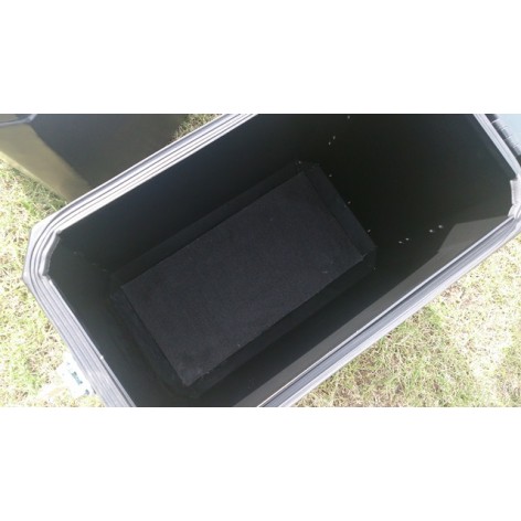Kufry motocyklowe aluminiowe MPS - czarny mat